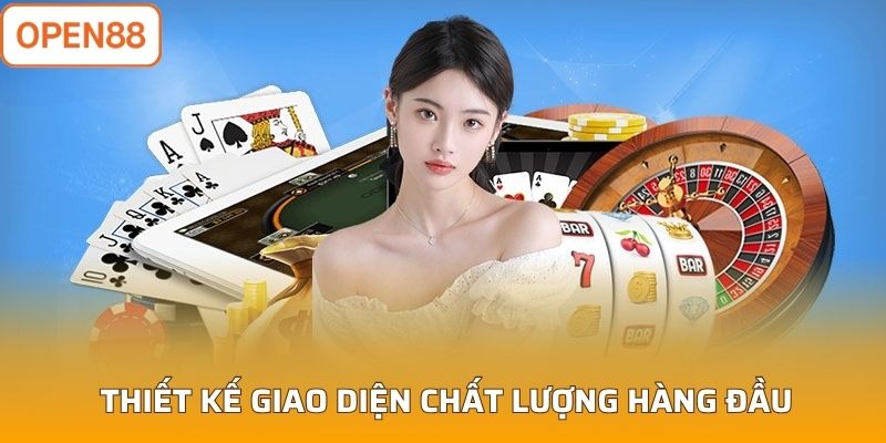 Sân chơi được được thiết kế giao diện chất lượng hàng đầu